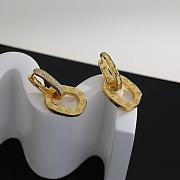 Okify Louis Vuitton Gold Earrings With Diamond  - 4