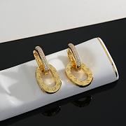 Okify Louis Vuitton Gold Earrings With Diamond  - 5