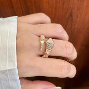 Okify Bvlgari Gold Ring With Diamond - 4