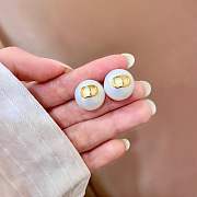 Okify Dior Gold And Pearl Earrings  - 3