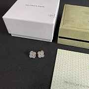 Okify VCA Silver Earrings With Diamond  - 3