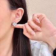 Okify VCA Silver Earrings With Diamond  - 4