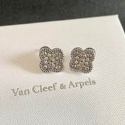 Okify VCA Silver Earrings With Diamond  - 2