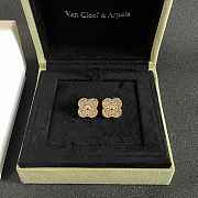Okify VCA Gold Earrings With Diamond  - 4