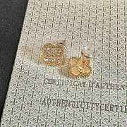 Okify VCA Gold Earrings With Diamond  - 5