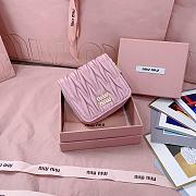 Okify MiuMiu Pink Wallet 5M0522 10x10cm - 1