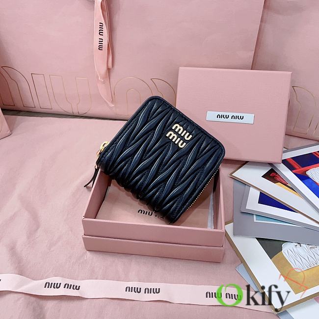 Okify MiuMiu Black Wallet 5M0522 10x10cm - 1