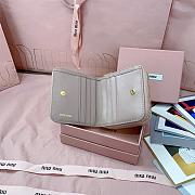 Okify MiuMiu Beige Wallet 5M0522 10x10cm - 3
