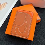 Okify Hermes Orange MagSafe Magnetic Card Holder  - 4