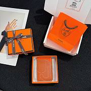 Okify Hermes Orange MagSafe Magnetic Card Holder  - 2
