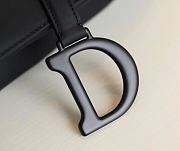 Okify Dior Saddle Bag Full Black 25x20x6.5cm - 4