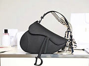 Okify Dior Saddle Bag Full Black 25x20x6.5cm - 1