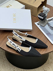Okify Dior J'Adior Black Slingback 1cm - 5