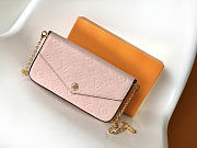 Okify Louis Vuitton Felicie Pochette Bag In Pink M80482 21x11x3cm - 1