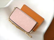 Okify Louis Vuitton Felicie Pochette Bag In Pink M80482 21x11x3cm - 4