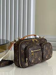 Okify Louis Vuitton Utility Crossbody Bag Brown M80446 18x11x10cm - 5
