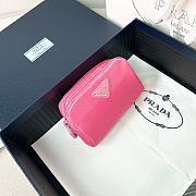 Okify Prada Pink Pouch Silver Hardware 1NA339 12x8x3.5cm - 5