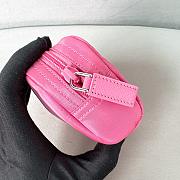 Okify Prada Pink Pouch Silver Hardware 1NA339 12x8x3.5cm - 4