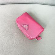Okify Prada Pink Pouch Silver Hardware 1NA339 12x8x3.5cm - 2