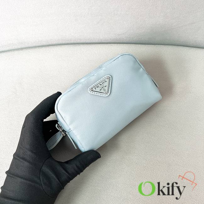 Okify Prada Light Blue Pouch 1NA339 12x8x3.5cm - 1
