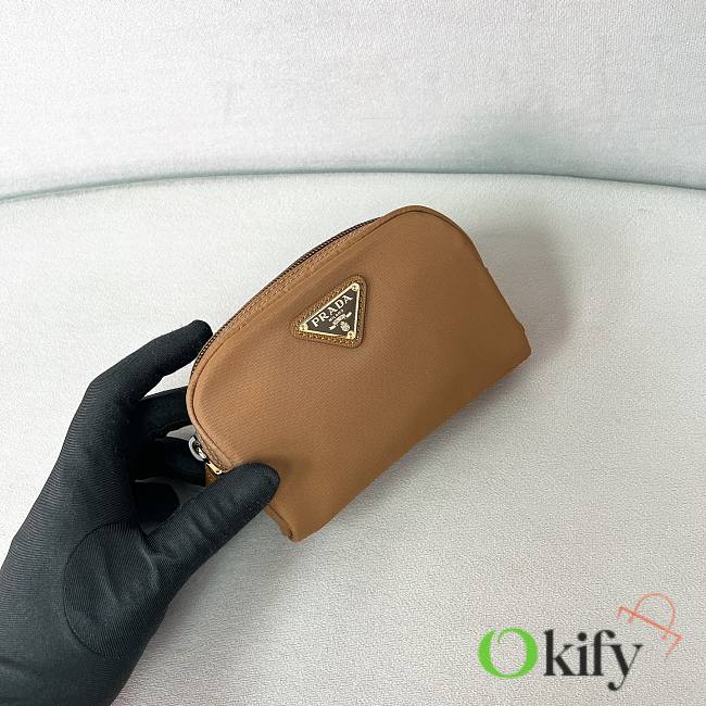Okify Prada Brown Pouch 1NA339 12x8x3.5cm - 1