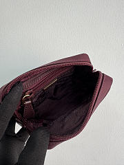 Okify Prada Red Burgundy Pouch 1NA339 12x8x3.5cm - 3