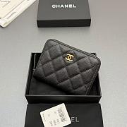 Okify CC Black Caviar Gold Hardware Zipper Small Wallet 12x9x2cm - 4