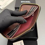 Okify CC Black Caviar Gold Hardware Zipper Small Wallet 12x9x2cm - 3