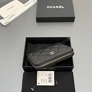 Okify CC Black Caviar Silver Hardware Zipper Small Wallet 12x9x2cm - 5