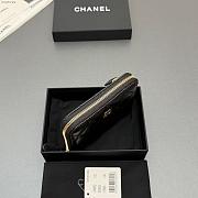 Okify CC Black Lambskin Gold Hardware Zipper Small Wallet 12x9x2cm - 6