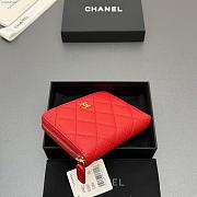 Okify CC Red Caviar Zipper Small Wallet 12x9x2cm - 5