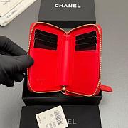 Okify CC Red Caviar Zipper Small Wallet 12x9x2cm - 3