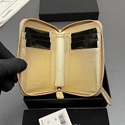 Okify CC Gold Caviar Zipper Small Wallet 12x9x2cm - 4