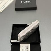 Okify CC Silver Caviar Zipper Small Wallet 12x9x2cm - 6