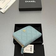 Okify CC Blue Caviar Zipper Small Wallet 12x9x2cm - 4