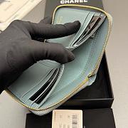 Okify CC Blue Caviar Zipper Small Wallet 12x9x2cm - 2