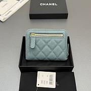 Okify CC Blue Caviar Zipper Small Wallet 12x9x2cm - 3