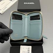 Okify CC Blue Caviar Zipper Small Wallet 12x9x2cm - 5