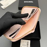 Okify CC Light Pink Caviar Zipper Small Wallet 12x9x2cm - 6