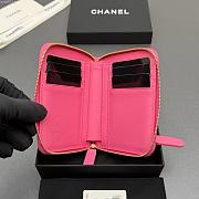 Okify CC Pink Caviar Zipper Small Wallet 12x9x2cm - 6