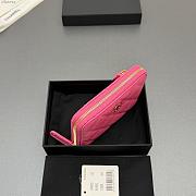 Okify CC Pink Caviar Zipper Small Wallet 12x9x2cm - 3