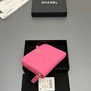 Okify CC Pink Caviar Zipper Small Wallet 12x9x2cm - 2