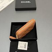 Okify CC Brown Caviar Zipper Small Wallet 12x9x2cm - 6