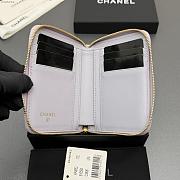 Okify CC Light Purple Caviar Zipper Small Wallet 12x9x2cm - 5