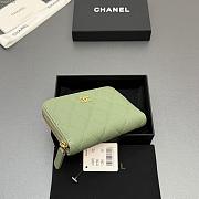 Okify CC Green Caviar Zipper Small Wallet 12x9x2cm - 4