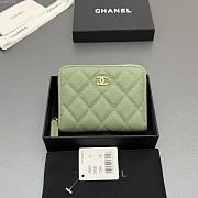 Okify CC Green Caviar Zipper Small Wallet 12x9x2cm - 1