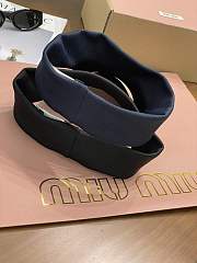 Okify MiuMiu Dark Blue/Black Sun Visor Hat - 3