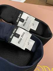 Okify MiuMiu Dark Blue/Black Sun Visor Hat - 4