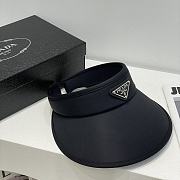 Okify Prada Black Sun Visor Hat - 5