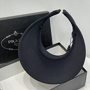 Okify Prada Black Sun Visor Hat - 3